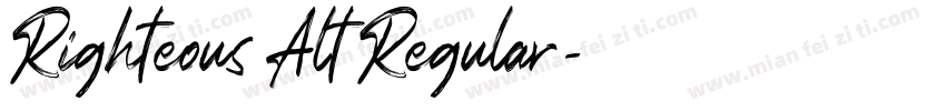 Righteous Alt Regular字体转换